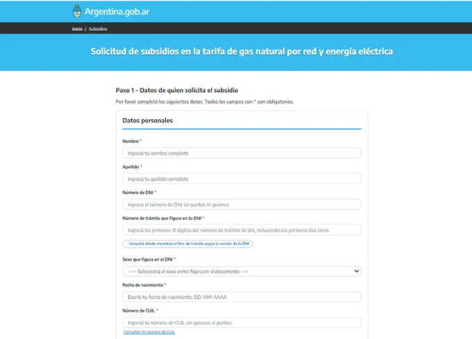El Formulario Para Mantener Los Subsidios En La Luz Y En El Gas Qué Datos Hay Que Llenar 6458